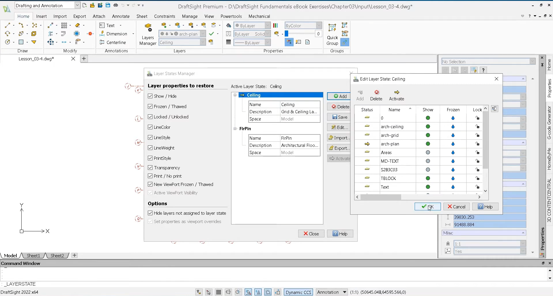 Osnove DraftSighta - Rad s Upraviteljem stanja slojeva (Layer States Manager)