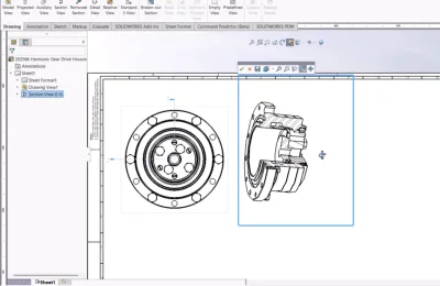 Create clean section view
